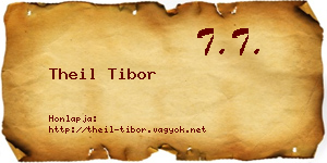 Theil Tibor névjegykártya