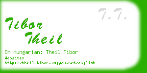 tibor theil business card